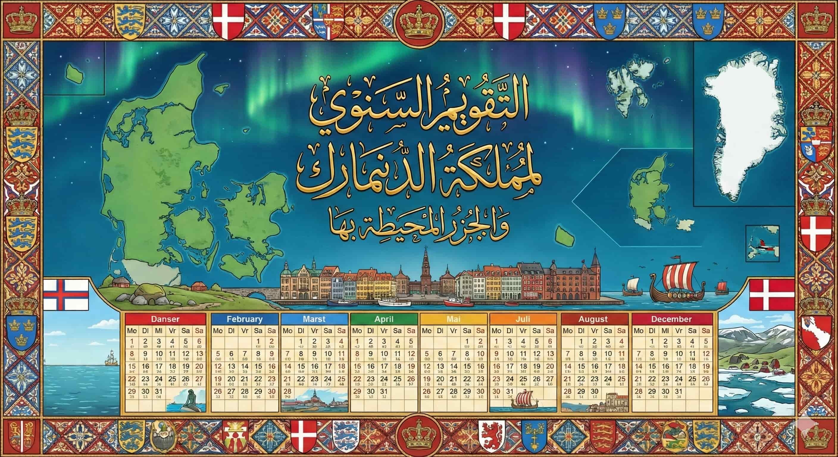 التقويم السنوي لمملكة الدنمارك والجزر المحيطة بها