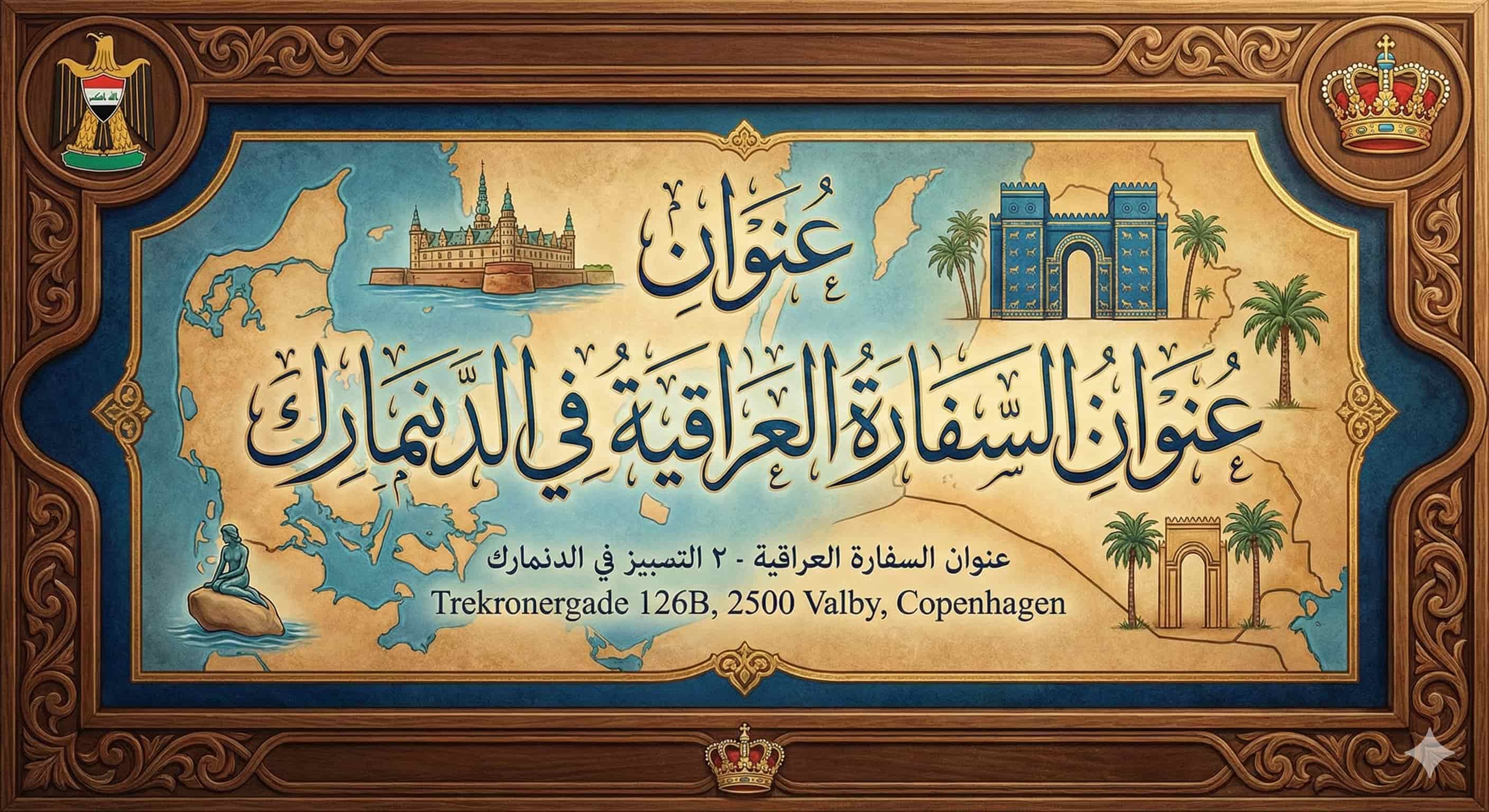 عنوان السفارة العراقية في الدنمارك